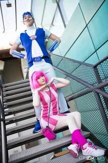 Sportacus and Stephanie from Lazy Town cosplay by Nichina & 