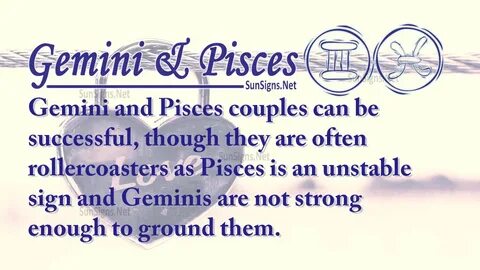Gemini Pisces Partners For Life, In Love or Hate, Compatibil