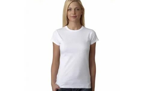 Buy plain white t shirt for girl - In stock