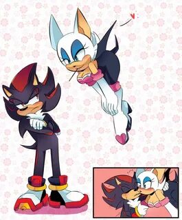 Shadouge (Shadow the Hedgehog y Rouge the Bat) by: Crystal--