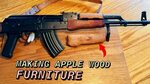 WASR AK-47 Making Apple Wood Furniture - YouTube