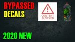 Roblox *NEW* Bypassed Images/Decals! (WORKING) 2020 - YouTub