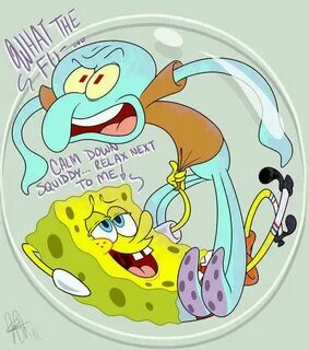spongebob and squidward(true love) - bob esponja pantalones 