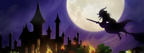 Halloween - Moonlit Witch - Free Facebook Covers, Facebook T