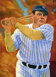 Babe Ruth Babe ruth, Famous baseball players, Baseball paint
