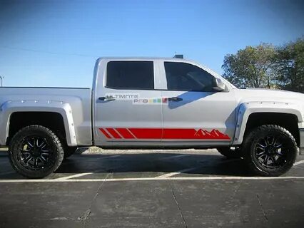 Side door mountains sticker, design for Chevrolet Silverado 