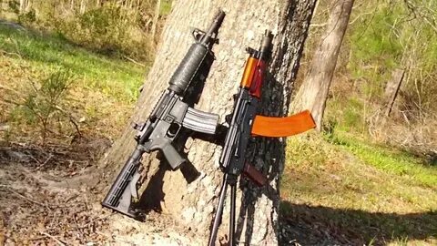 AKS-74u and M4 Commando - YouTube