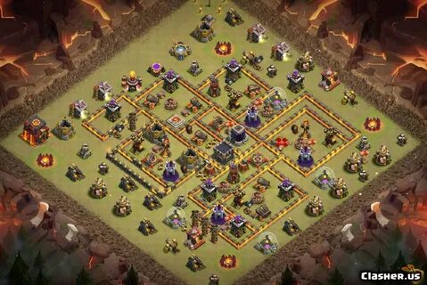 Coc th10 war base *NEW* BEST TH10 War Base & Trophy Base Lay