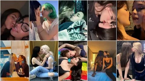 Hot lesbian couple kiss. Instagram lesbian couple part 1. - 