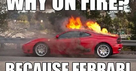 What's #ferrarifriday with out a little fire? *total joke I 
