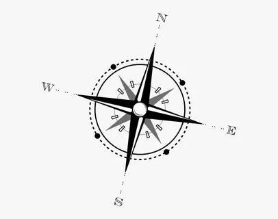 Compass Rose Map Clip Art - Compass Clipart Transparent Back