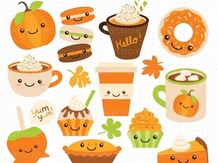 Clipart Fall Pumpkin Spice by Linda Murray on Dribbble