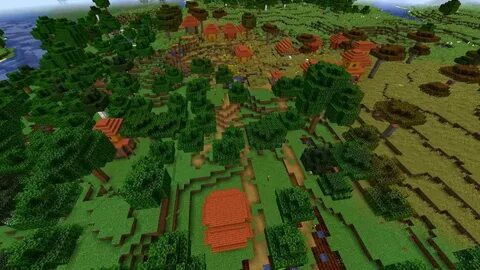 Minecraft 1.14 Seed 178: Savanna village at spawn and minesh