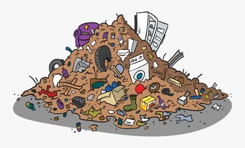 Transparent Community Clean Up Clipart - Pile Of Trash Drawi