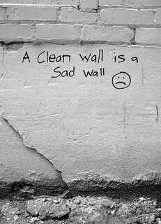 A clean wall is a sad wall :-( Urban Joy