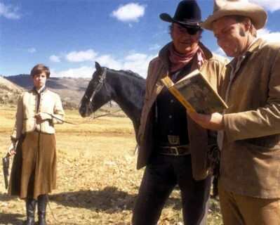 Kim Darby, John Wayne and Glen Campbell - TRUE GRIT John way