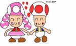 Toad and Toadette fan art Mario Kart Amino