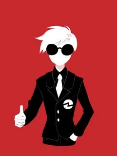 MSPA Booru - dave strider four aces suited silhouette solo t