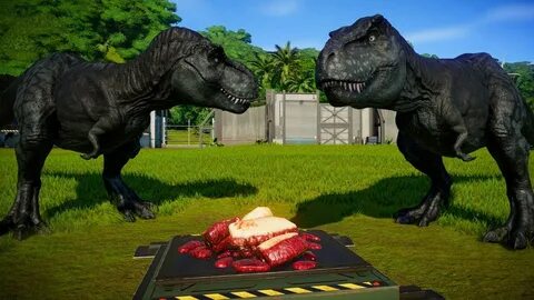 2 T Rex vs 2 Giganotosaurus, 2 Indominus Rex, 2 Acrocanthosa