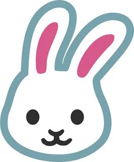 bunny vector png - Vector Rabbit Face - Rabbit Emoji #181088