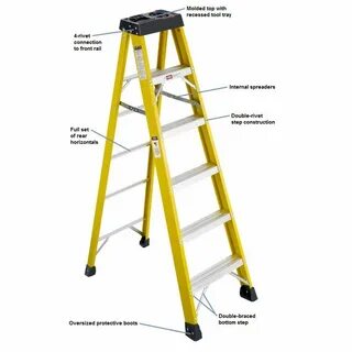 Fiberglass Stepladder - 300 lbs. Duty Rating - Advanced Ladd