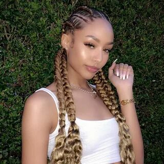 One Long French Braid With Weave - Fifth-Harmony