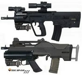 IWI X95 TAVOR vs DSK MP-K40 III Lady Tac Flickr