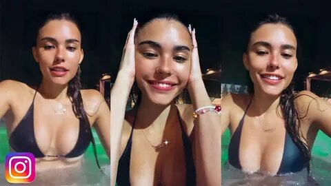 Madison Beer - Live Evening Conversation in the Pool April 1