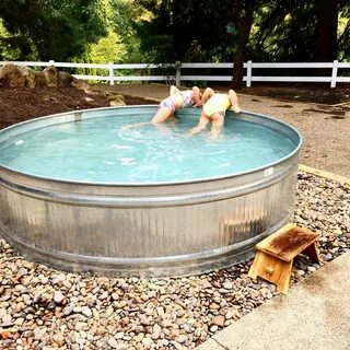 32 Clever Stock Tank Pool Designs and Ideas Stock tank swimm