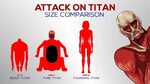 Attack on Titan Size Comparison - YouTube