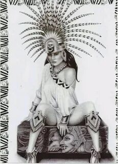 REINA AZTECA AZTEC QUEEN Aztec art, Aztec warrior, Maya art