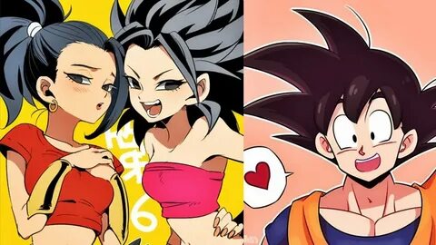 Que Hubiera Pasado Si Caulifla y Kale Se Enamoraban de Goku?