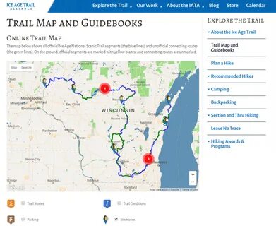 Wisconsin Ice Age Trail Map - Big Bus Tour Map