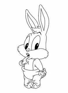 Imagen relacionada Bunny coloring pages, Baby looney tunes, 