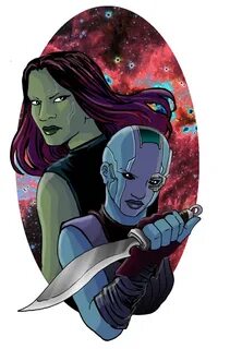 Fanart - Gamora & Nebula - Arctic Light - LiveJournal