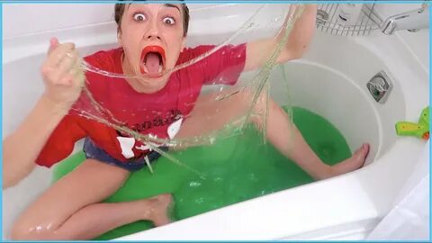 SLIME BATH CHALLENGE! - YouTube