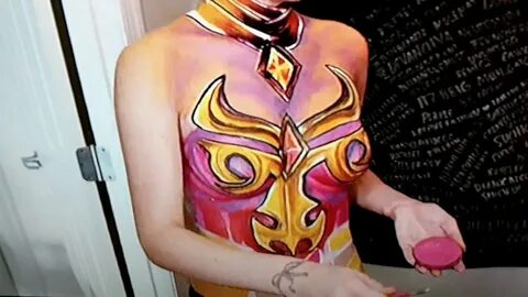 SEXY body painting a woman!!! - YouTube