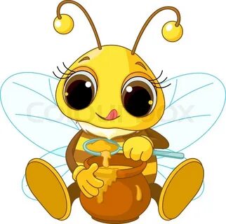 Cute Honey Bee Svg - Layered SVG Cut File