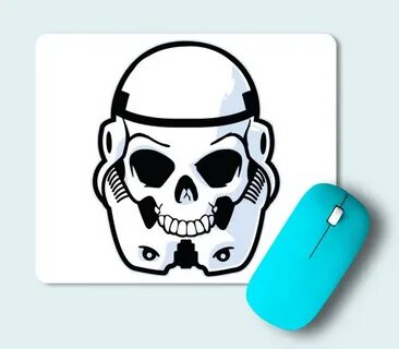 Skull Trooper коврик для мыши прямоугольный (цвет: белый) Вс
