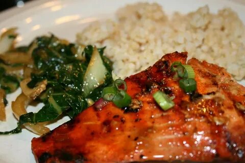 Maple BBQ Salmon with Baby Bok Choy - LOVEZILLA