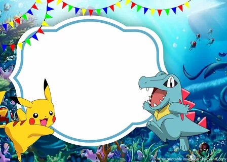 Zap the Birthday Guests with a Pokemon Pikachu Invitation Te