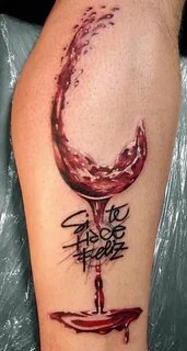 Wine tattoo, Food tattoos, Great tattoos