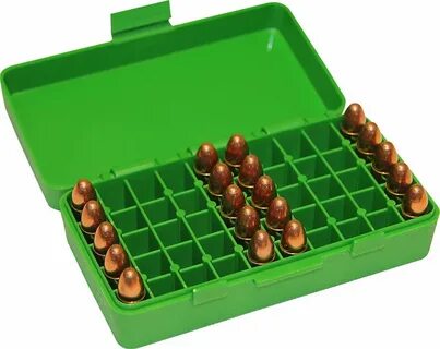 Коробка для патронов MTM P 50 Series для пистолетов зеленый 