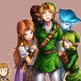 Link and the 5 princesses again... with a Redead. Legend of 