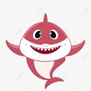 Клипарт Cute Pink Shark Baby Shark PNG , клипарт акула, акул