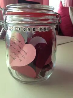 Jar of reasons why "i love you" so cute and great for valent