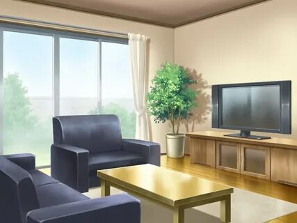 Anime Landscape: Living room (Anime Background)