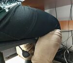 Hidden under desk masturbation photos
