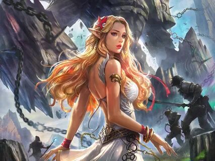 Image result for blonde female fantasy Fantasy art women, Fa