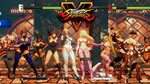 Street Fighter V AE Falke/Sakura/Juri/Laura/Poison vs Kolin/
